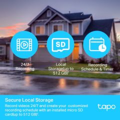 TP-LINK TAPO C500 Dış Mekan Yatay/Dikey Wi-Fi Güvenlik Kamerası 1080P, 360, AI Hareket Takip