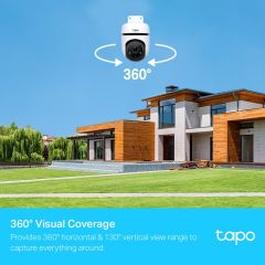 TP-LINK TAPO C500 Dış Mekan Yatay/Dikey Wi-Fi Güvenlik Kamerası 1080P, 360, AI Hareket Takip