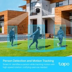 TP-LINK TAPO C500 Dış Mekan Yatay/Dikey Wi-Fi Güvenlik Kamerası 1080P, 360, AI Hareket Takip