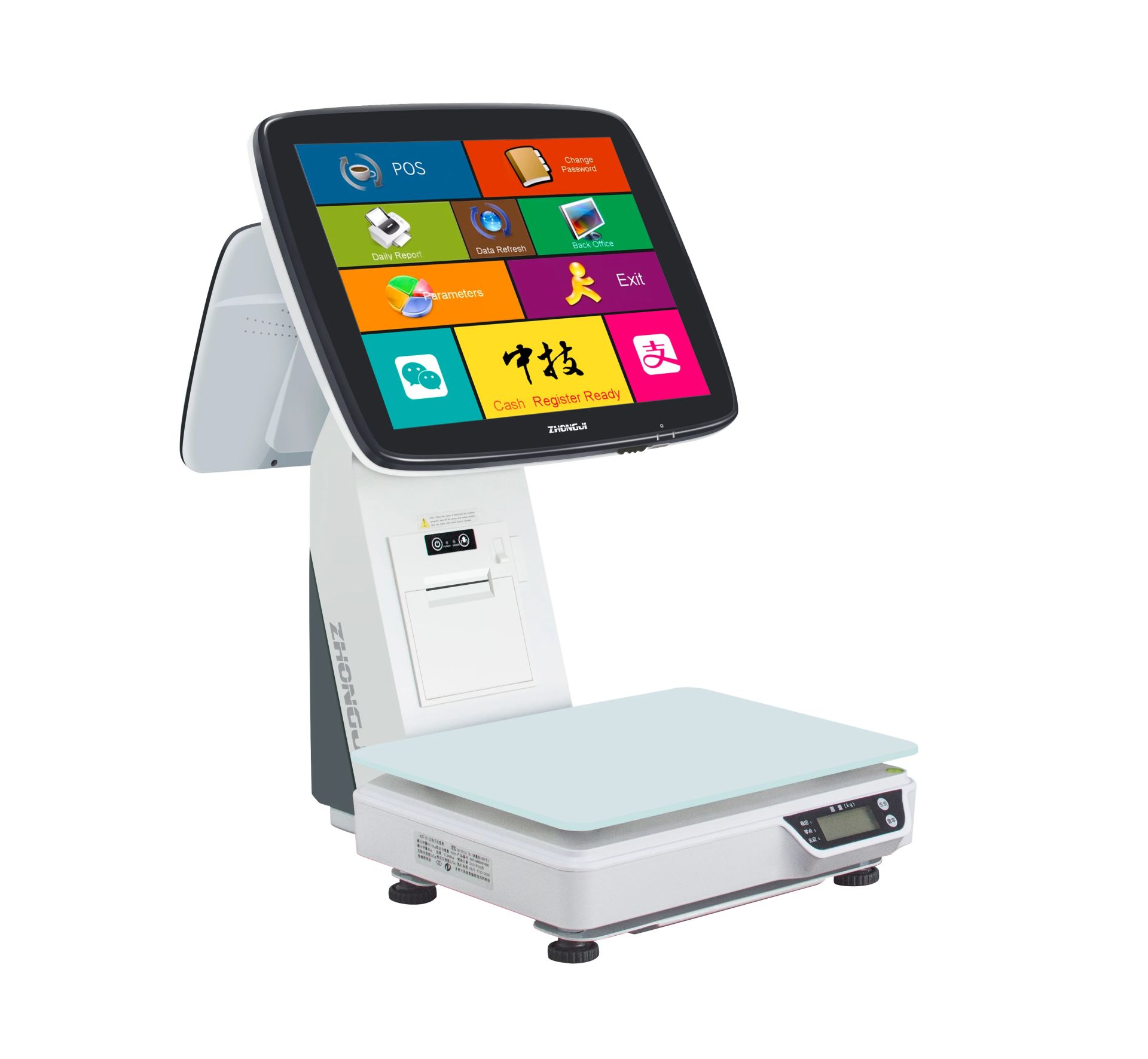 TS7D 2117U 8GB RAM 128GB SSD MÜŞTERİ EKRANLI TERAZİLİ POS