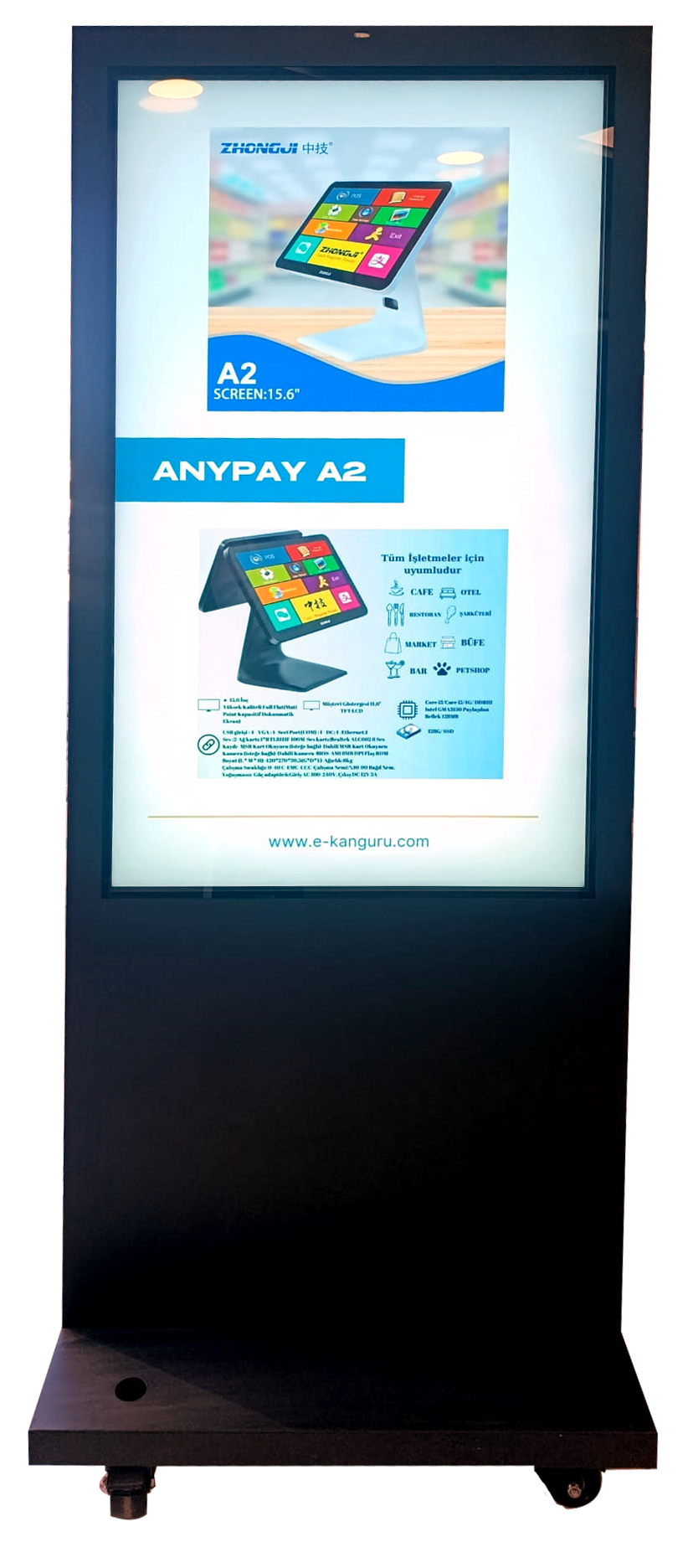 Menuboard-55'' Ayaklı - Android - Outdoor