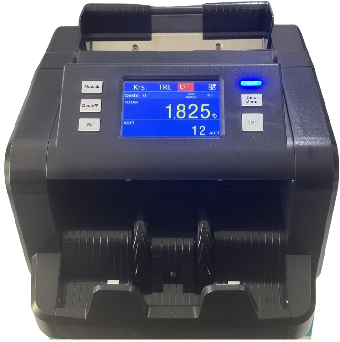 New silver H-P80 Para Sayma Makinası Tek Katlı 6 Ülke