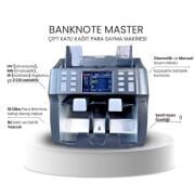 Banknote Master Çift Katlı 10 Ülke Para Sayma Birimine Sahip Geniş Hafıza